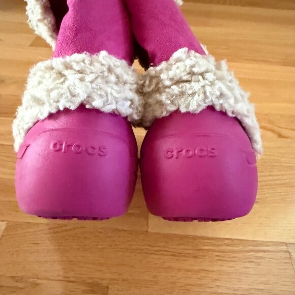 Crocs Nadia Boots in Berry Pink Size 8 - Picture 12 of 16